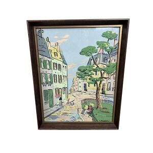 Vintage‎ Morel Parisian Street Scene Framed Print Wall Art Decor